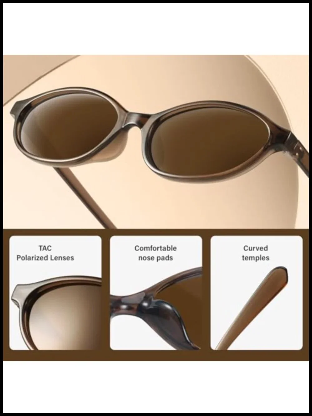 Retro Oval Cat Eye Sunglasses UV Protection Narrow Shades Y2K Trendy